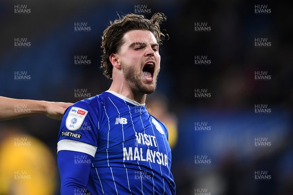 170226 - Cardiff City v AFC Wimbledon - Sky Bet League 1 - Ollie Tanner of Cardiff City celebrates scoring a goal