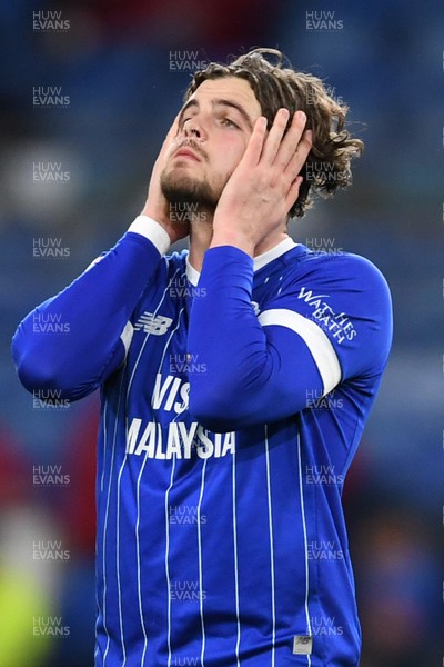 170226 - Cardiff City v AFC Wimbledon - Sky Bet League 1 - Ollie Tanner of Cardiff City goes close