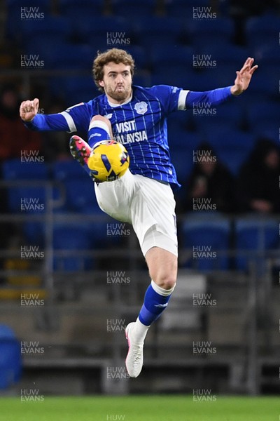 170226 - Cardiff City v AFC Wimbledon - Sky Bet League 1 - Calum Chambers of Cardiff City