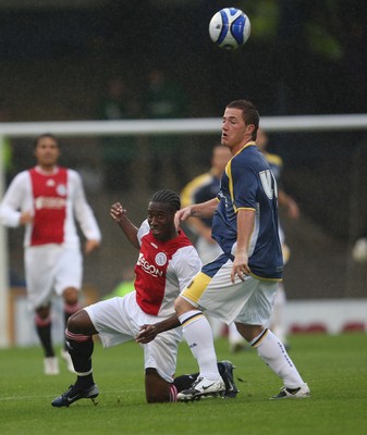 01.08.08 -  Cardiff City v AFC Ajax, Pre-season friendly. Cardiff City's Ross McCormack tangles with Ajax's Vurnon Anita 