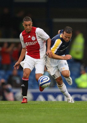 01.08.08 -  Cardiff City v AFC Ajax, Pre-season friendly. Cardiff City's Gavin Rae takes on Ajax's Ismail Aissati   