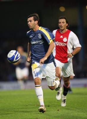 01.08.08 -  Cardiff City v AFC Ajax, Pre-season friendly. Cardiff City's Joe Ledley  breaks through 