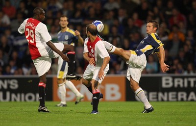 01.08.08 -  Cardiff City v AFC Ajax, Pre-season friendly. Cardiff City's Steve McPhail wins the ball 