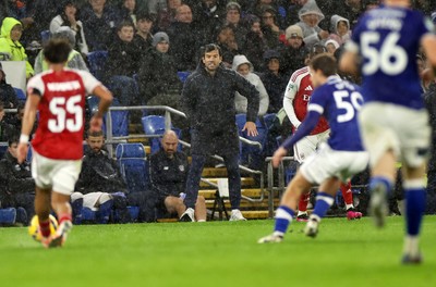 111125 - Cardiff City v Arsenal U21 - Vertu Trophy - Cardiff City Manager Brian Barry-Murphy 