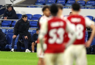 111125 - Cardiff City v Arsenal U21 - Vertu Trophy - Cardiff City Manager Brian Barry-Murphy 