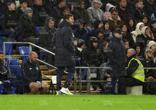 111125 - Cardiff City v Arsenal U21 - Vertu Trophy - Cardiff City Manager Brian Barry-Murphy 