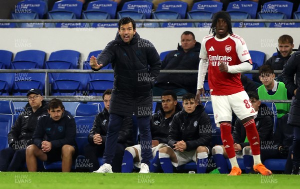 111125 - Cardiff City v Arsenal U21 - Vertu Trophy - Cardiff City Manager Brian Barry-Murphy 