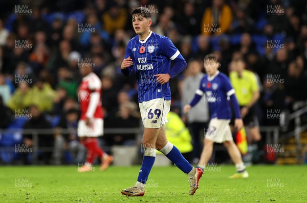 111125 - Cardiff City v Arsenal U21 - Vertu Trophy - Jack Sykes of Cardiff City 
