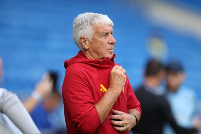 010826 - Cardiff City v AS Roma - Pre Season Friendly - Roma Manager Gian Piero Gasperini 