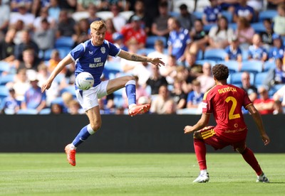 010826 - Cardiff City v AS Roma - Pre Season Friendly - Joel Bagan of Cardiff 