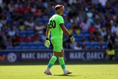 010826 - Cardiff City v AS Roma - Pre Season Friendly - Harry Tyrer of Cardiff 