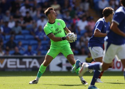 010826 - Cardiff City v AS Roma - Pre Season Friendly - Harry Tyrer of Cardiff 
