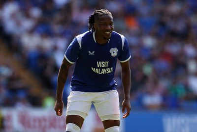 010826 - Cardiff City v AS Roma - Pre Season Friendly - Gabriel Osho of Cardiff 