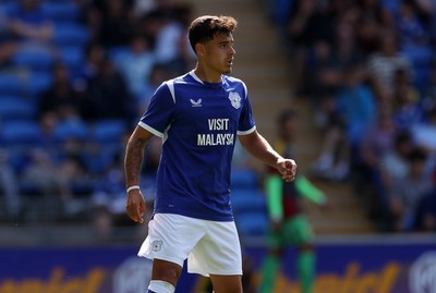 010826 - Cardiff City v AS Roma - Pre Season Friendly - Alex Robertson of Cardiff 