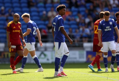 010826 - Cardiff City v AS Roma - Pre Season Friendly - Noah Anyadike of Cardiff 