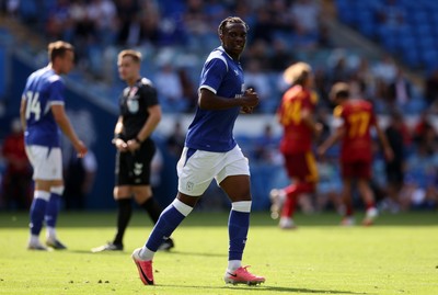 010826 - Cardiff City v AS Roma - Pre Season Friendly - Ronan Kpakio of Cardiff 