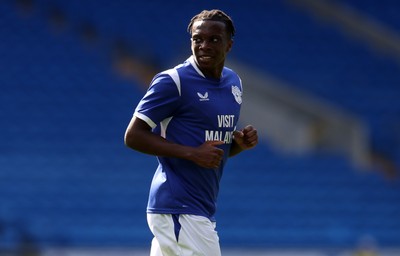 010826 - Cardiff City v AS Roma - Pre Season Friendly - Ronan Kpakio of Cardiff 