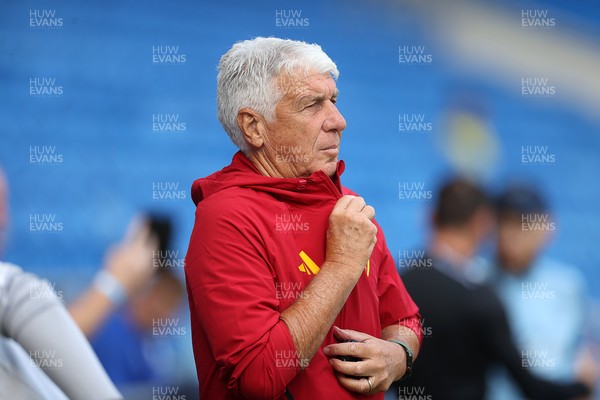 010826 - Cardiff City v AS Roma - Pre Season Friendly - Roma Manager Gian Piero Gasperini 