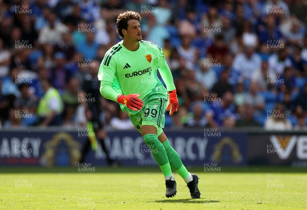 010826 - Cardiff City v AS Roma - Pre Season Friendly - Keeper Mile Svilar of Roma 