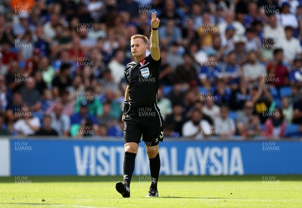 010826 - Cardiff City v AS Roma - Pre Season Friendly - Referee Aaron Wyn Jones 