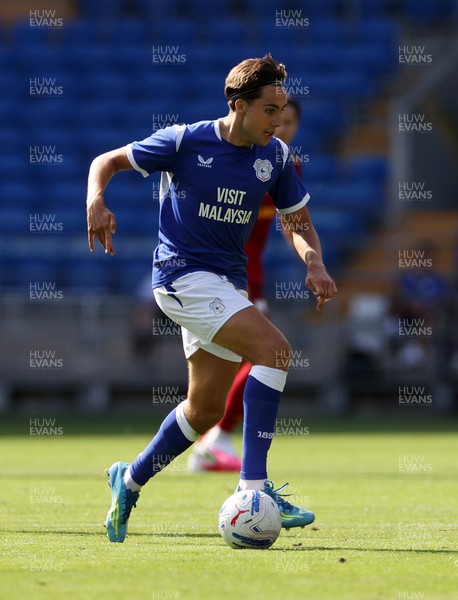 010826 - Cardiff City v AS Roma - Pre Season Friendly - Joel Colwill of Cardiff 