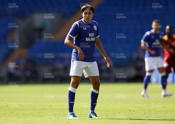 010826 - Cardiff City v AS Roma - Pre Season Friendly - Joel Colwill of Cardiff 