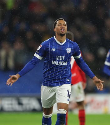 270126 - Cardiff City v Barnsley, EFL Sky Bet League 1 - Chris Willock of Cardiff City celebrates after scoring goal
