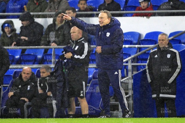 021119 - Cardiff City v Birmingham City, Sky Bet Championship - Cardiff City Manager Neil Warnock during the match