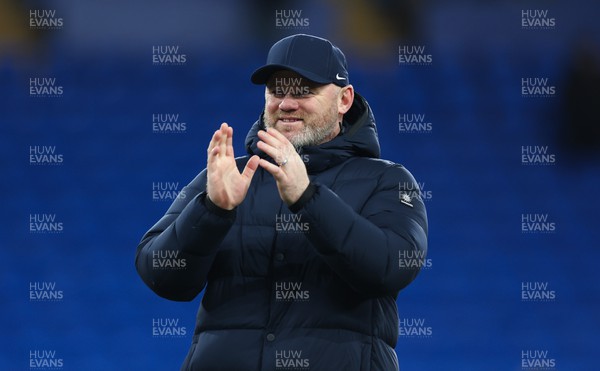 131223 - Cardiff City v Birmingham City, EFL Sky Bet Championship - Birmingham City manager Wayne Rooney applauds the fans at the end of the match