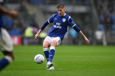 241026 - Cardiff City v Birmingham City - Sky Bet Championship - Joel Bagan of Cardiff City
