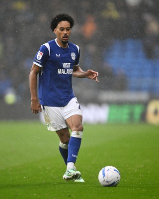 241026 - Cardiff City v Birmingham City - Sky Bet Championship - Callum Scanlon of Cardiff City