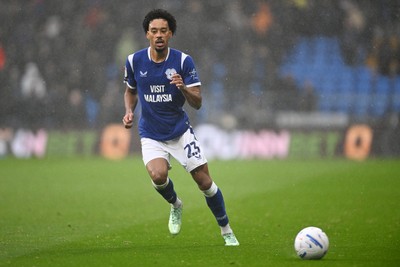241026 - Cardiff City v Birmingham City - Sky Bet Championship - Callum Scanlon of Cardiff City
