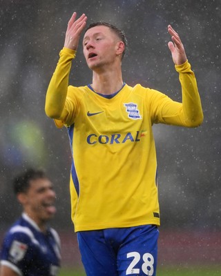 241026 - Cardiff City v Birmingham City - Sky Bet Championship - Jay Stansfield of Birmingham City