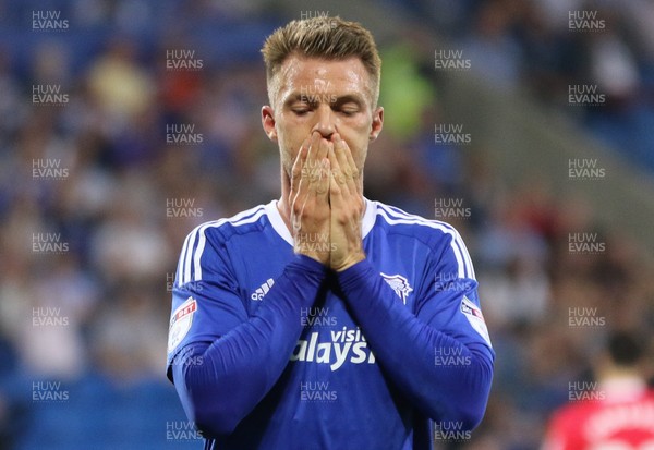 170816 - Cardiff City v Blackburn, Sky Bet Championship - Anthony Pilkington of Cardiff City