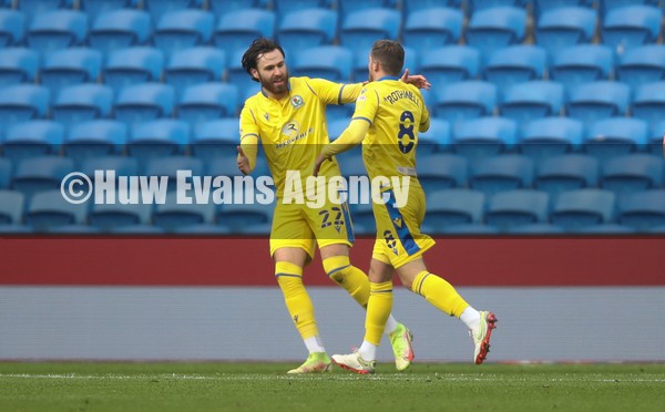 150122 Cardiff City v Blackburn Rovers, Sky Bet Championship - Joe Rothwell of Blackburn Rovers is congratulated by Ben Brereton Diaz of Blackburn Rovers after scoring the opening goal