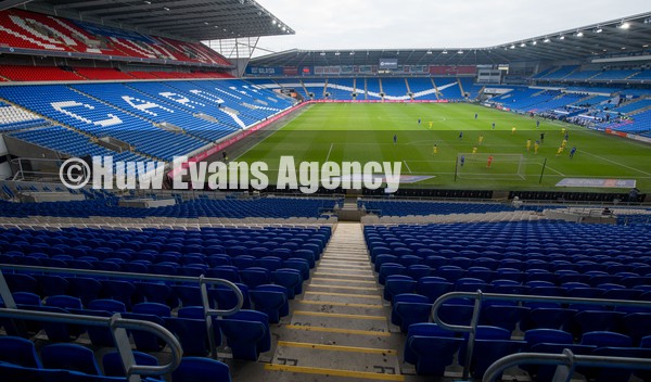 150122 Cardiff City v Blackburn Rovers, Sky Bet Championship - Cardiff City take on Blackburn without fans in attendance due to COVID regulations in Wales The restrictions will be lifted in time for fans to return for the next home match