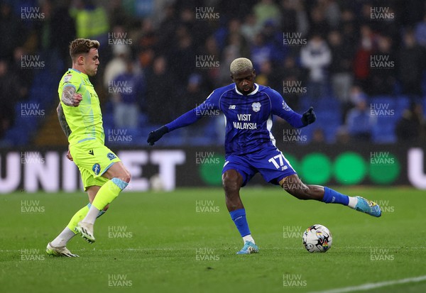 200224 - Cardiff City v Blackburn Rovers - SkyBet Championship - Jamilu Collins of Cardiff City 