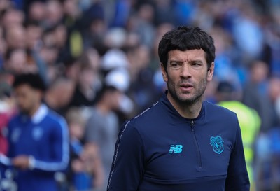 210326 - Cardiff City v Blackpool, EFL Sky Bet League 1 - Cardiff City head coach Brian Barry-Murphy