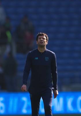 210326 - Cardiff City v Blackpool, EFL Sky Bet League 1 - Cardiff City head coach Brian Barry-Murphy at the end of the match