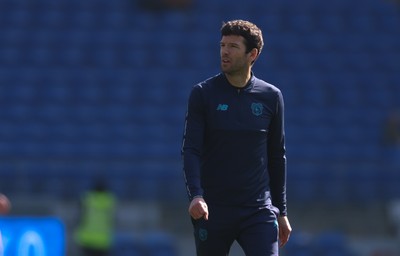 210326 - Cardiff City v Blackpool, EFL Sky Bet League 1 - Cardiff City head coach Brian Barry-Murphy at the end of the match