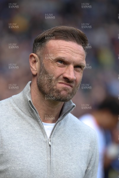 210326 - Cardiff City v Blackpool, EFL Sky Bet League 1 - Blackpool head coach Ian Evatt