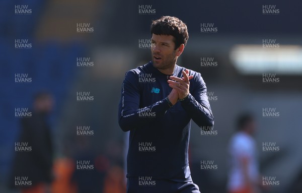 210326 - Cardiff City v Blackpool, EFL Sky Bet League 1 - Cardiff City head coach Brian Barry-Murphy at the end of the match