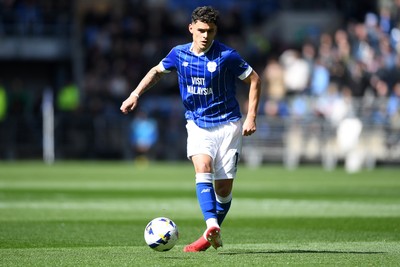110426 - Cardiff City v Bolton Wanderers - Sky Bet League 1 - Alex Robertson of Cardiff City