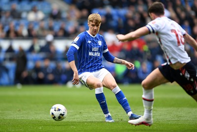110426 - Cardiff City v Bolton Wanderers - Sky Bet League 1 - Joel Bagan of Cardiff City