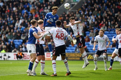 110426 - Cardiff City v Bolton Wanderers - Sky Bet League 1 - Omari Kellyman of Cardiff City scores a goal