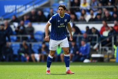 110426 - Cardiff City v Bolton Wanderers - Sky Bet League 1 - Yousef Salech of Cardiff City