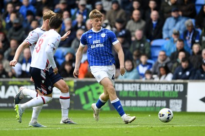 110426 - Cardiff City v Bolton Wanderers - Sky Bet League 1 - Dylan Lawlor of Cardiff City