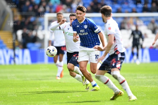 110426 - Cardiff City v Bolton Wanderers - Sky Bet League 1 - Rubin Colwill of Cardiff City