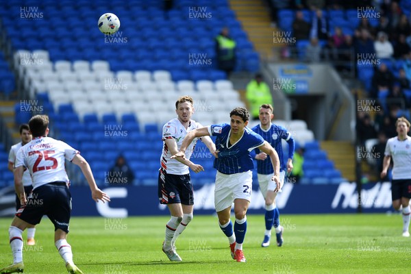 110426 - Cardiff City v Bolton Wanderers - Sky Bet League 1 - Yousef Salech of Cardiff City