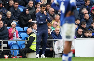 200925 - Cardiff City v Bradford City - SkyBet League One - Cardiff City Manager Brian Barry-Murphy 